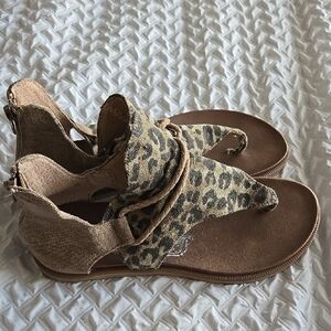 Very G Leopard Print Women's Sandals Summer Shoes Boho Bihemian